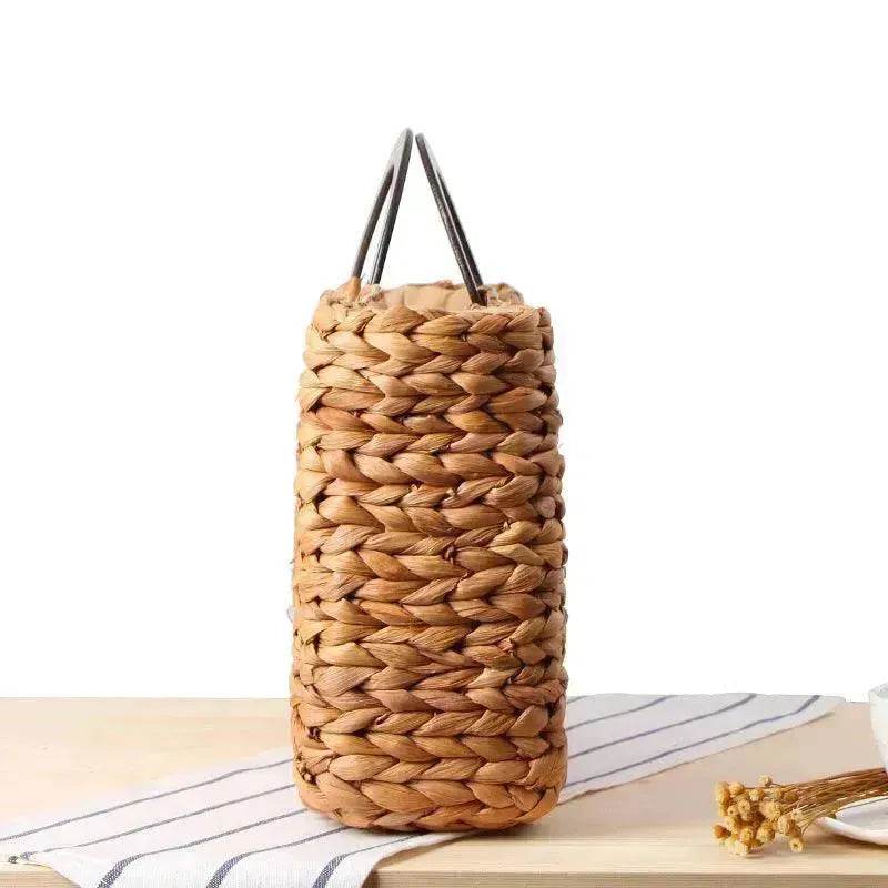 Hand-woven Summer Beach bag Mori solid color large capacity - Velora