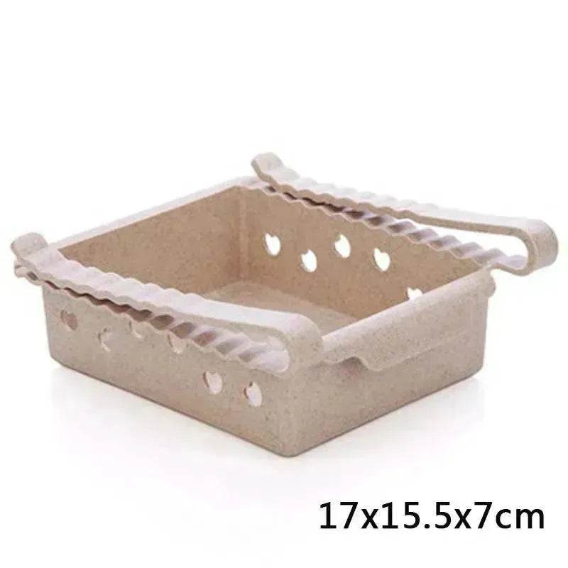 Hanging Plastic Refrigerator Clapboard Storage Rack Kitchen Supplies - Velora