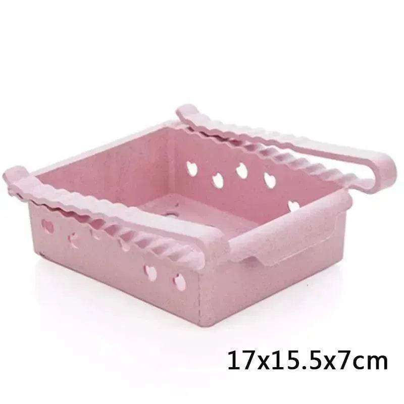 Hanging Plastic Refrigerator Clapboard Storage Rack Kitchen Supplies - Velora