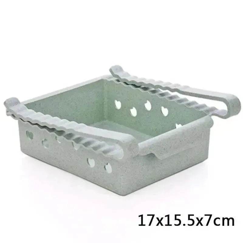 Hanging Plastic Refrigerator Clapboard Storage Rack Kitchen Supplies - Velora