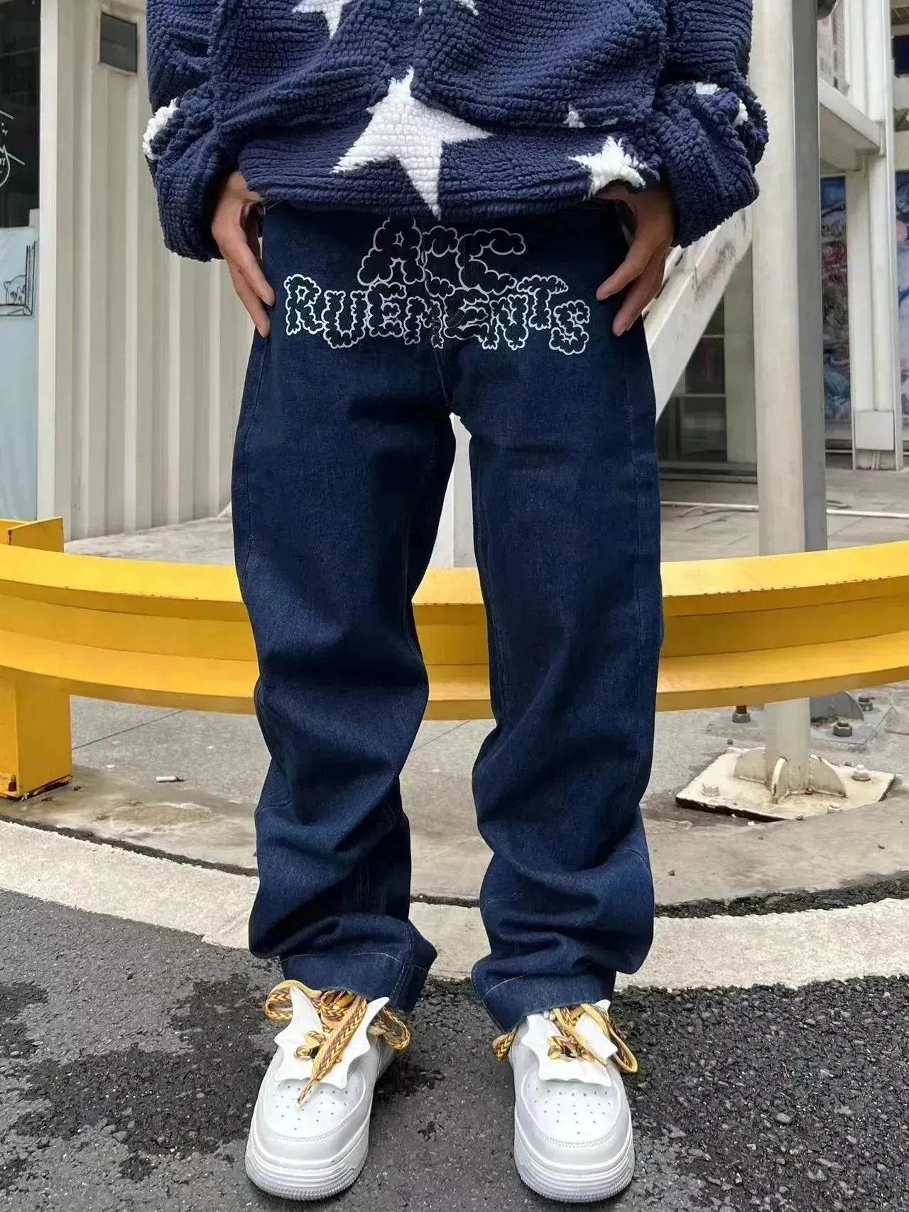 High Waist Jeans Original Slimming Trousers Men And Women - Velora