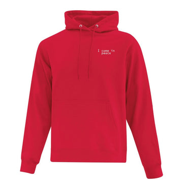 Hoodie "I Come In Peace" brodé