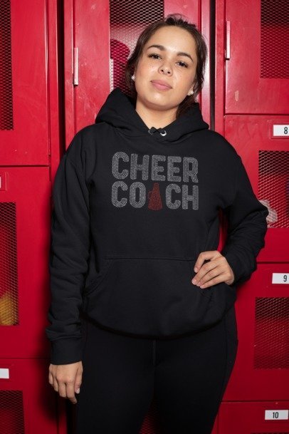 Cheer Coach Rhinestone Shirt – Sparkle & Lead Bling Apparel | Bling Dazzel