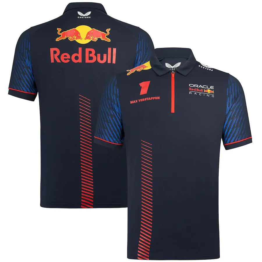 Breathable Quick-Dry Polo Shirt for F1 Racing and Biking