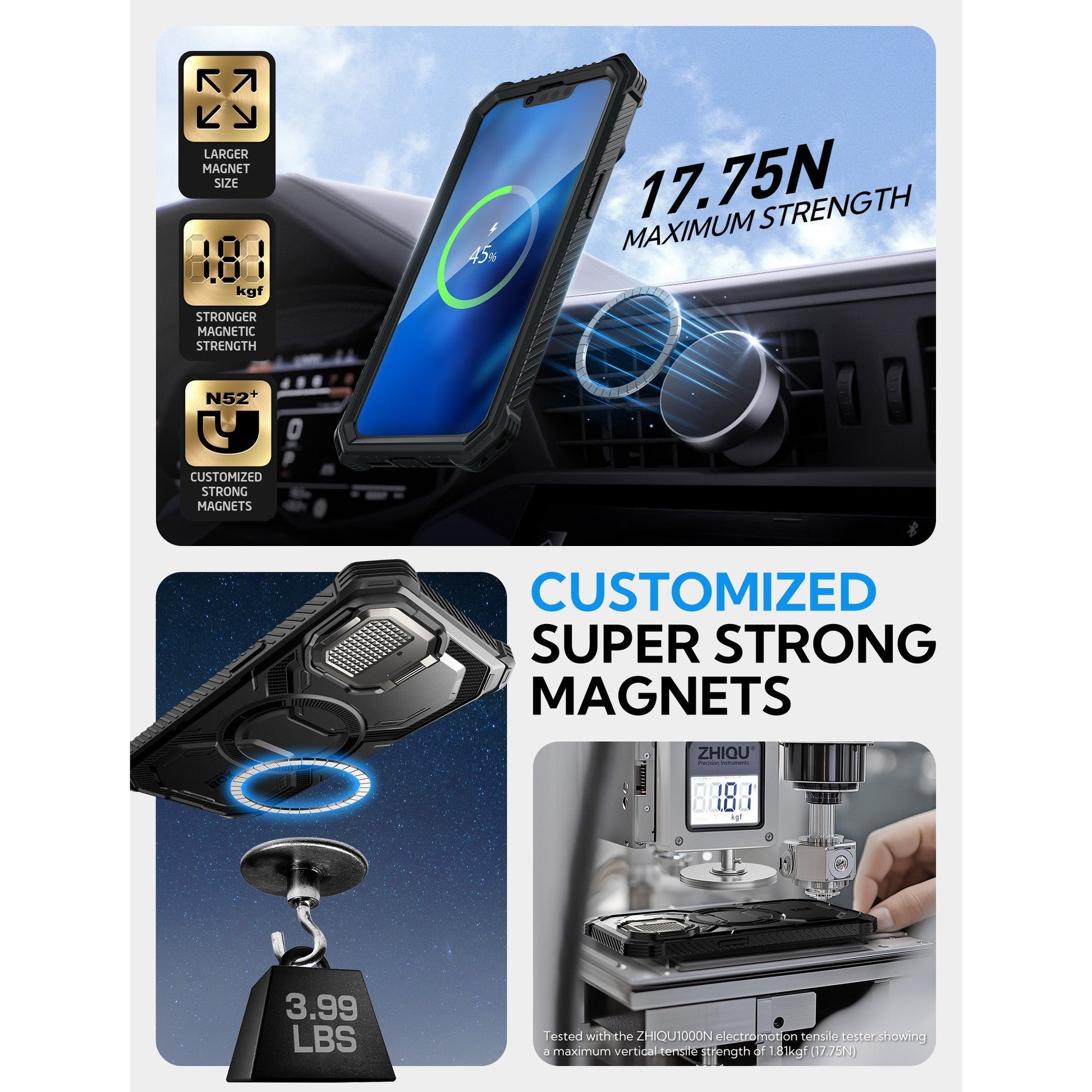 iPhone 16e (2025) Armorbox Case-Black - Velora Luxury Fashion