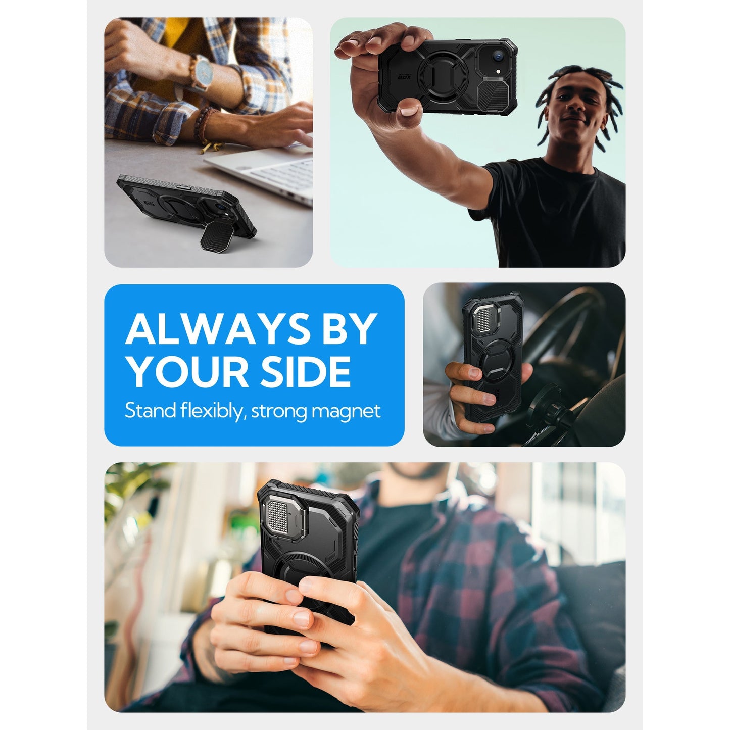 iPhone 16e (2025) Armorbox Case-Black - Velora Luxury Fashion