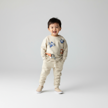 Travel Boy Cotton Joggers Set