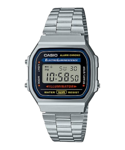 CASIO Classic Metal Vintage Silver Black | A168W-1