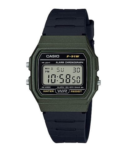 CASIO G-Shock Digital Standard Green | ⁠F-91WM-3ACF