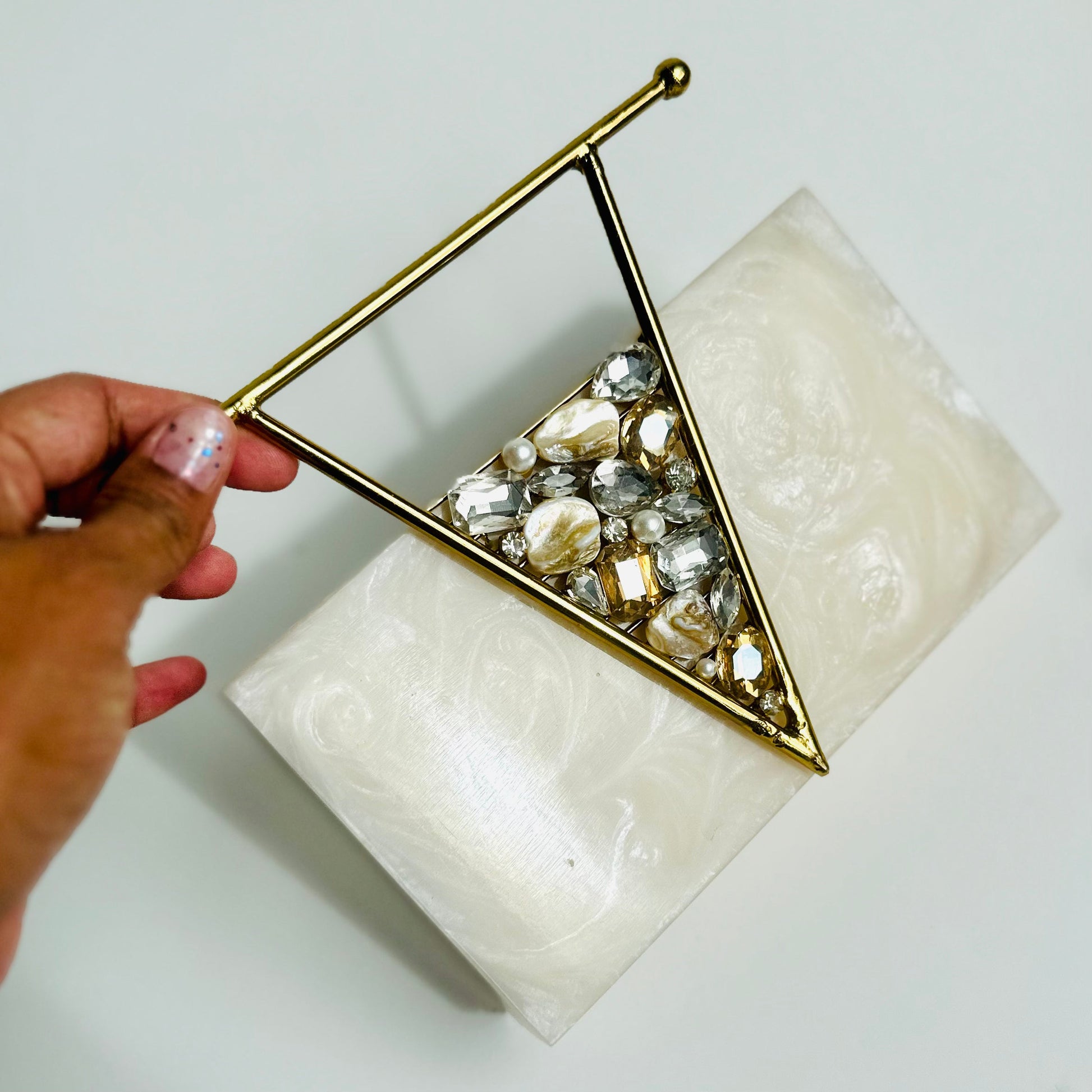 The V Clutch - Velora Luxury Fashion