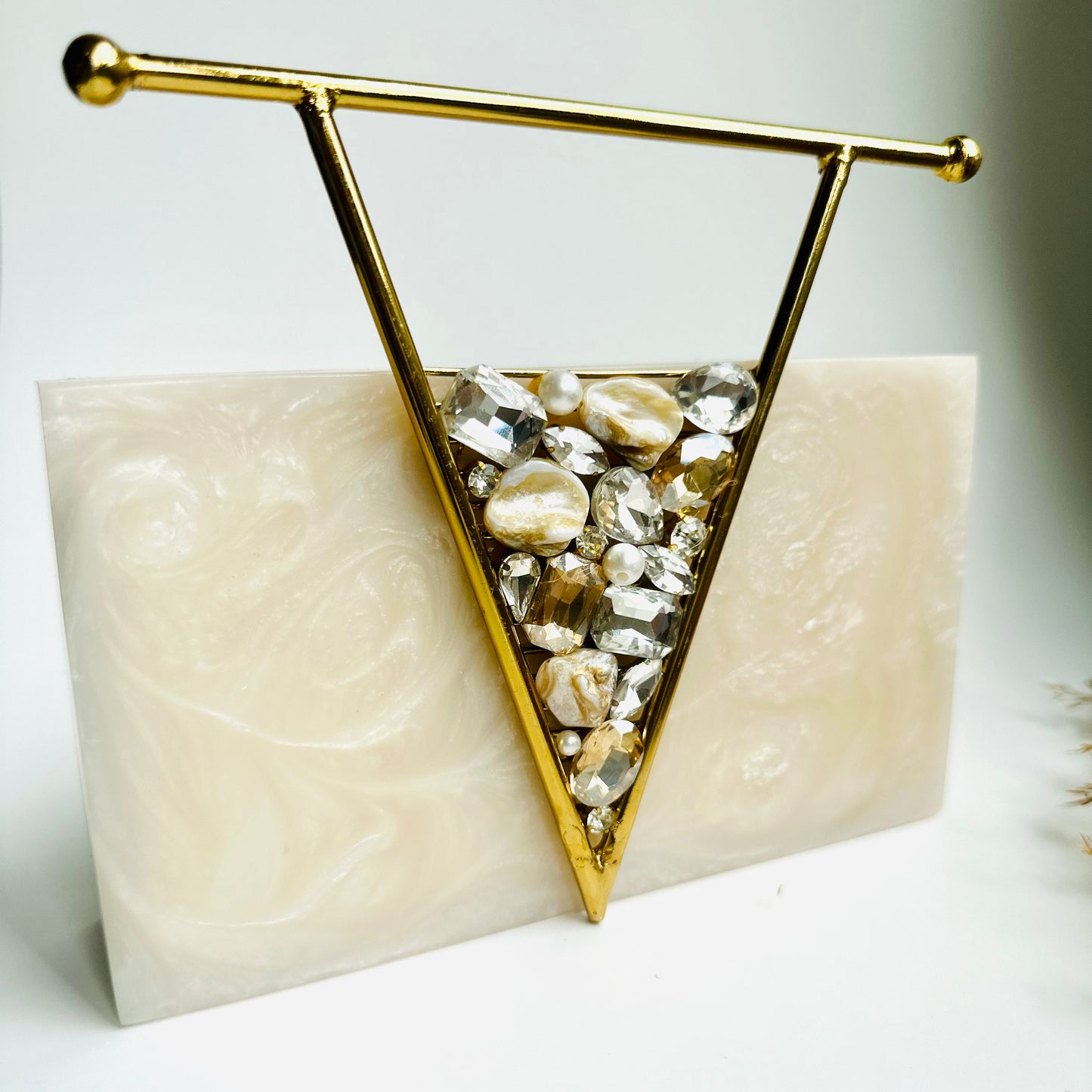 The V Clutch - Velora Luxury Fashion
