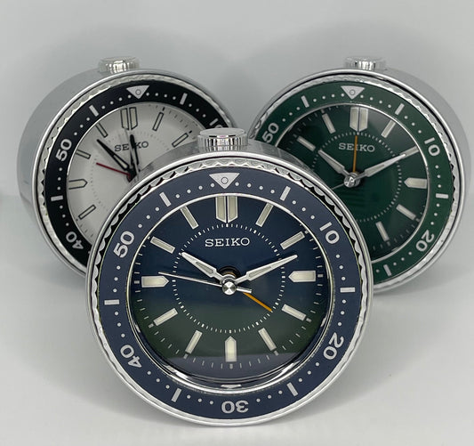 SEIKO Desk Alarm Clock Blue | QHE184L