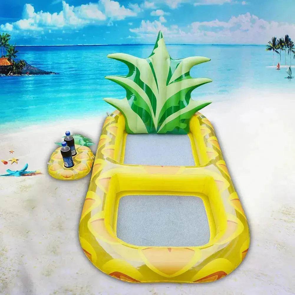 Inflatable Swimming Pool Pineapple Floating Row Air Cushion Bed Summer Water Floating Hammock Air Mattress Water Sports Toys - Velora