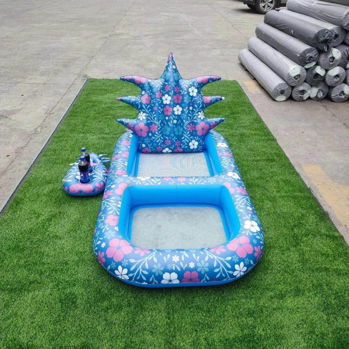 Inflatable Swimming Pool Pineapple Floating Row Air Cushion Bed Summer Water Floating Hammock Air Mattress Water Sports Toys - Velora