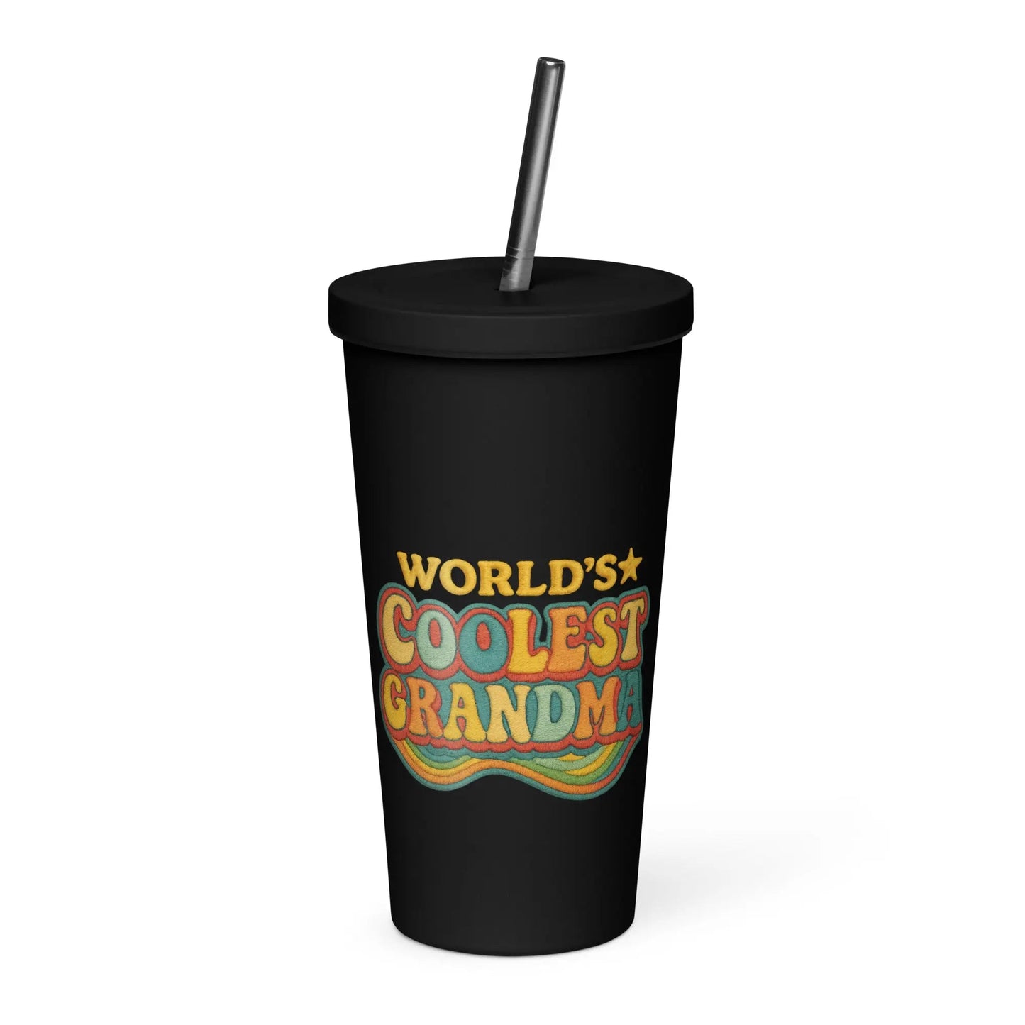 Insulated Tumbler with a Straw - World’s Coolest Grandma