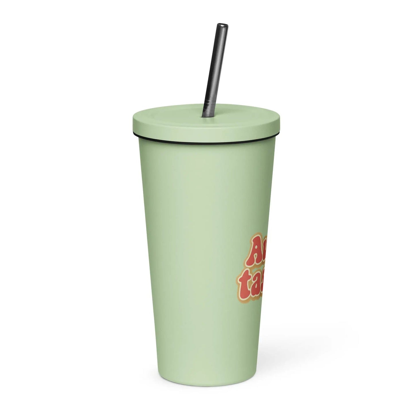 Insulated Tumbler with a Straw - Aunt-tastic