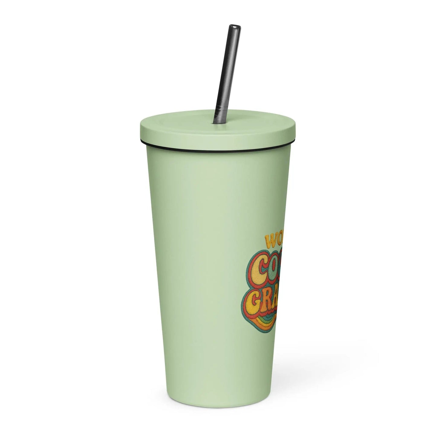 Insulated Tumbler with a Straw - World’s Coolest Grandma