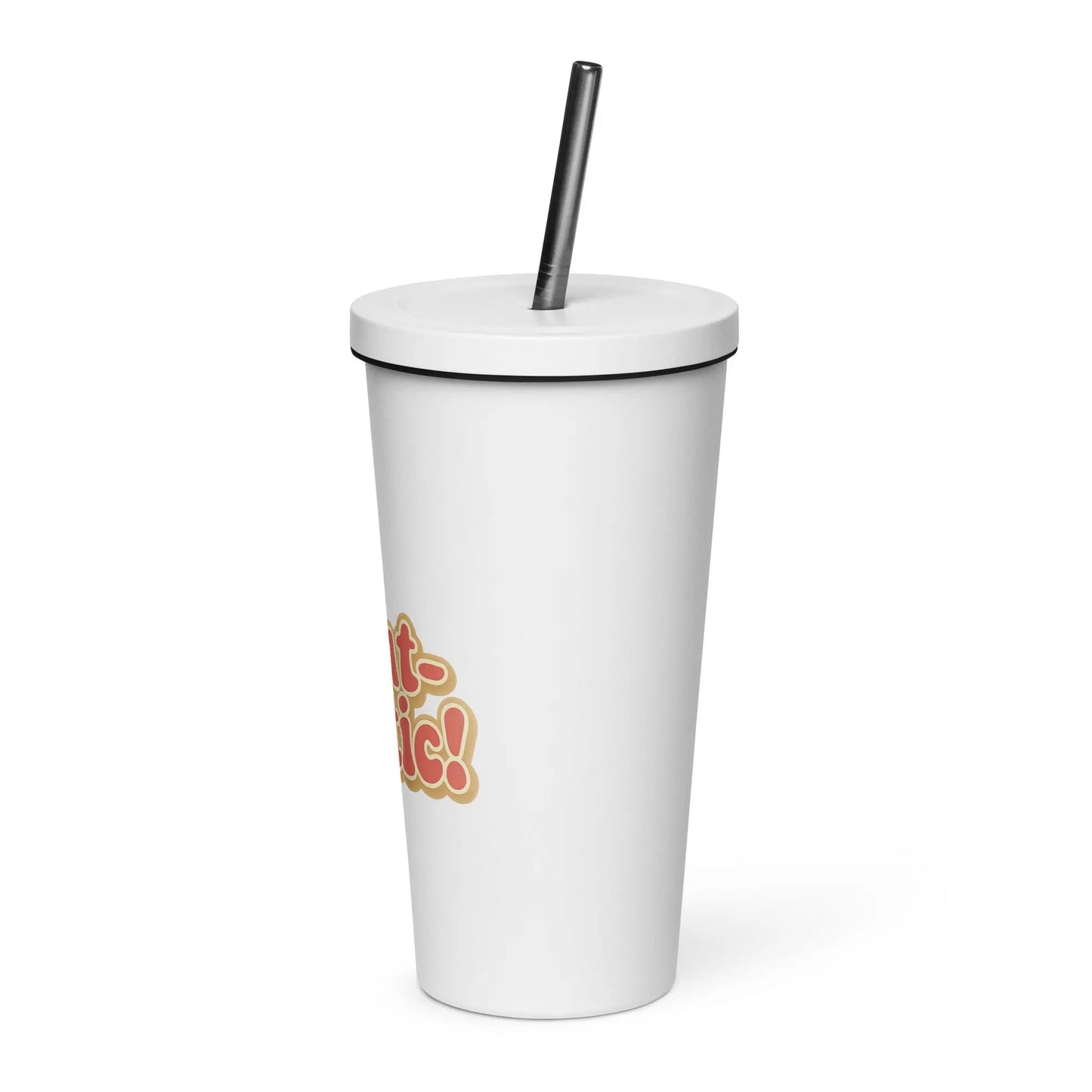 Insulated Tumbler with a Straw - Aunt-tastic