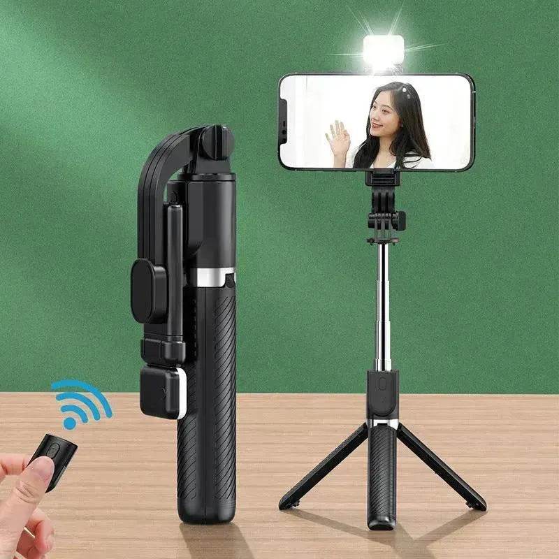 Integrated Selfie Stick Bluetooth Mobile Phone Live Streaming Tripod Stand - Velora
