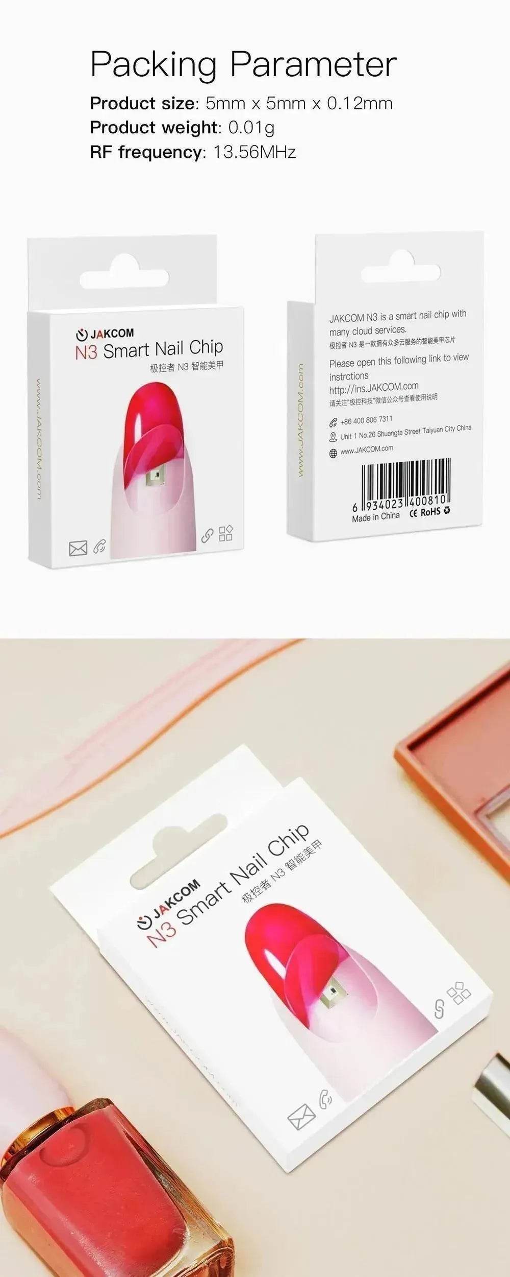 JAKCOM N3 Smart Wireless Sensor Nail Chip - Velora