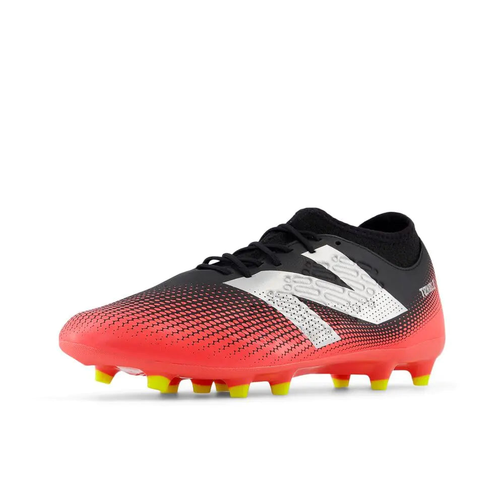 New Balance Unisex Tekela Magique FG V4+ Soccer Shoe Black/Energy Red/Hi-Lite 6 US Men