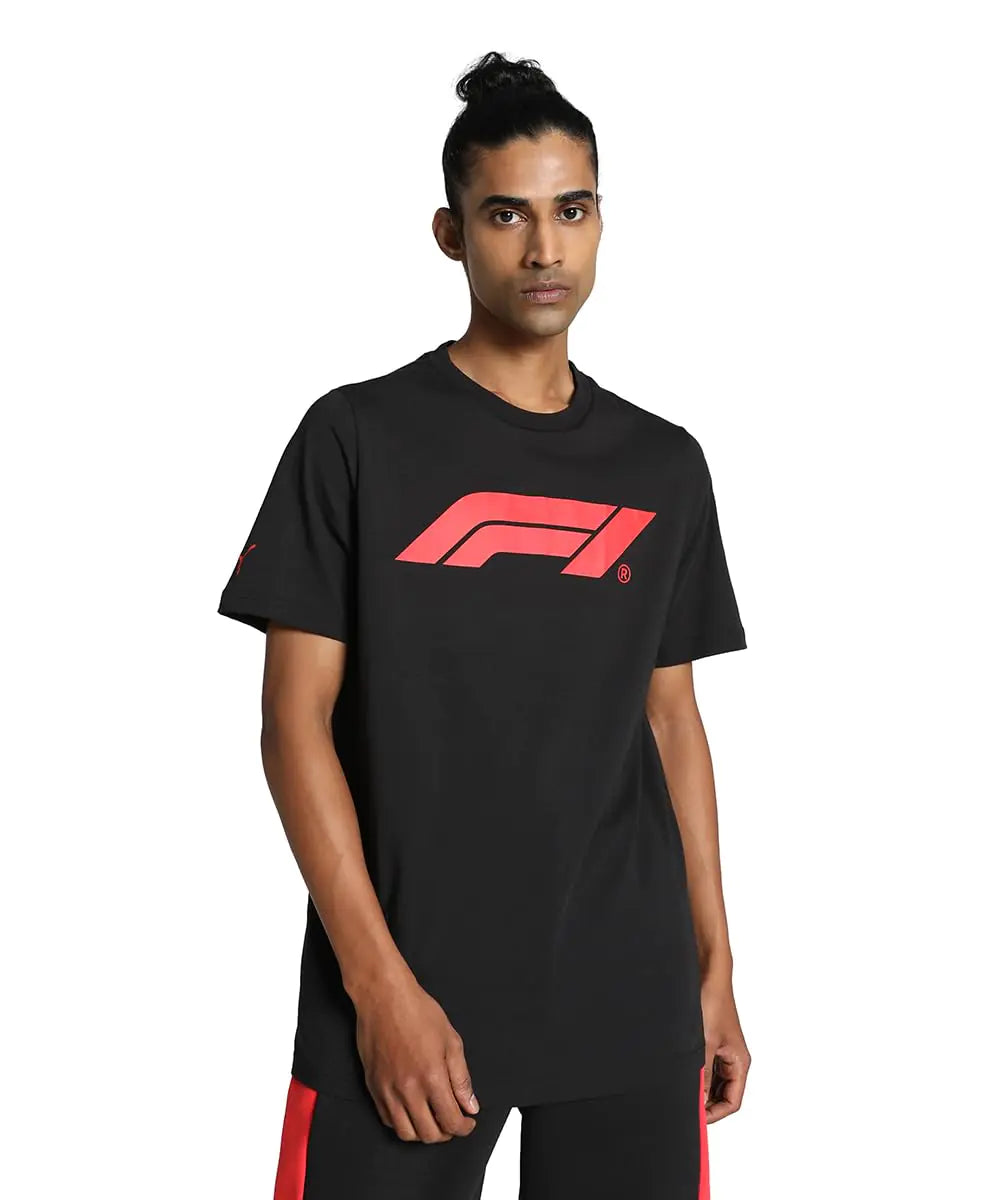PUMA F1 Large Logo Tee Men - Black - XS