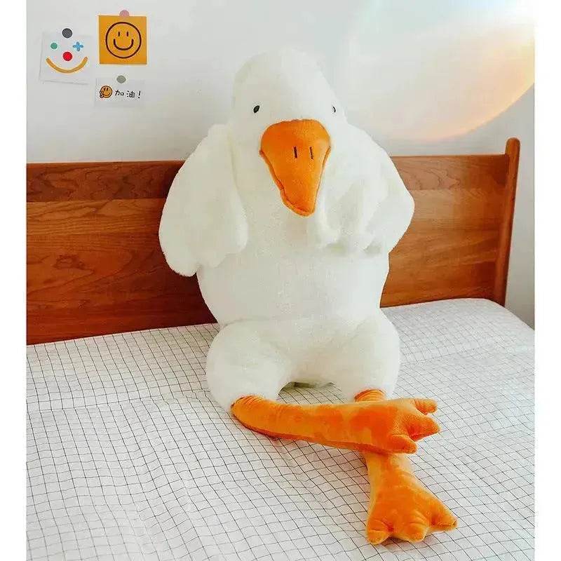Kids Children Cute Big White Geese Pillow Plush Toy Stuffed Animal Plushies - Velora