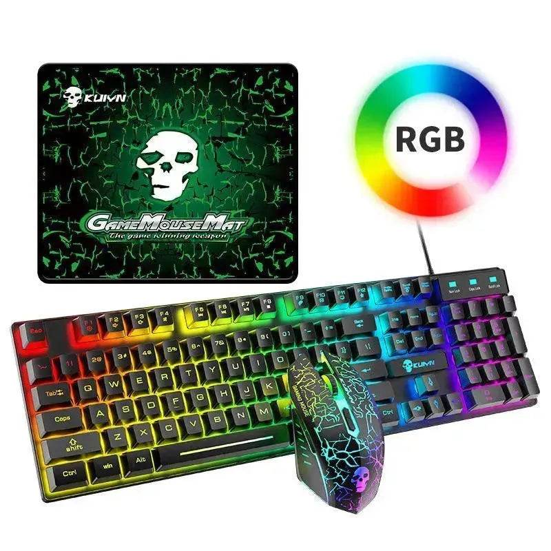Kuiying T6RGB Luminous Keyboard And Mouse Set - Velora