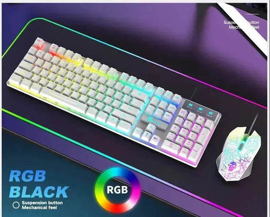 Kuiying T6RGB Luminous Keyboard And Mouse Set - Velora