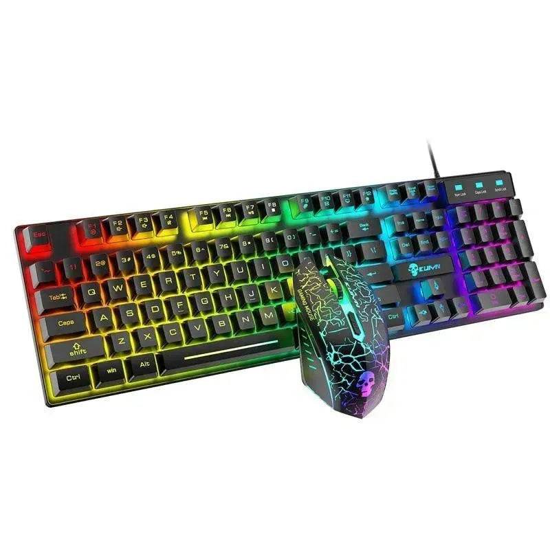 Kuiying T6RGB Luminous Keyboard And Mouse Set - Velora