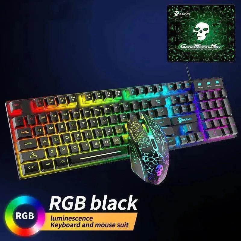 Kuiying T6RGB Luminous Keyboard And Mouse Set - Velora