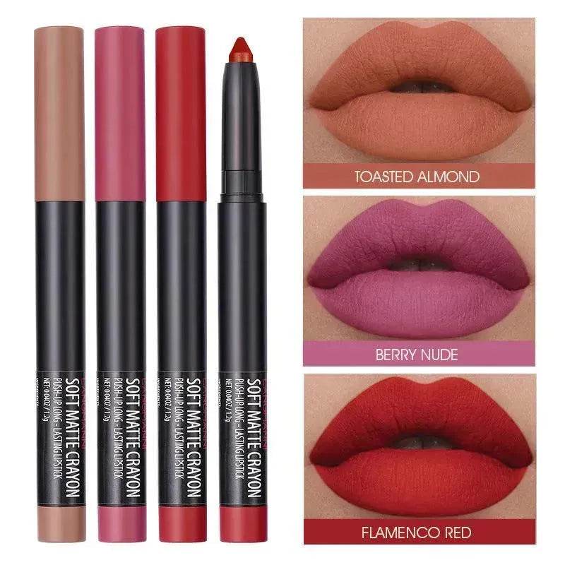 Langmanni Makeup Lipstick Set Of Six Matte Matte Lipsticks Lip Gloss Set - Velora