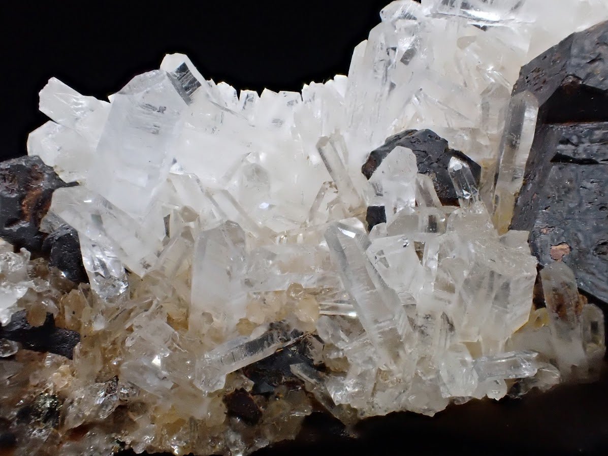 Large Black Pyrite with Quartz – Fengjiashan Mine (6in.)