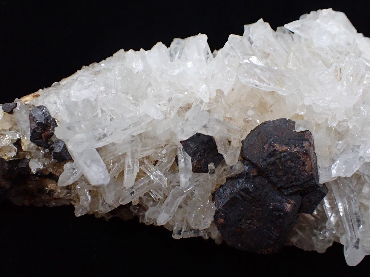 Large Black Pyrite with Quartz – Fengjiashan Mine (6in.)