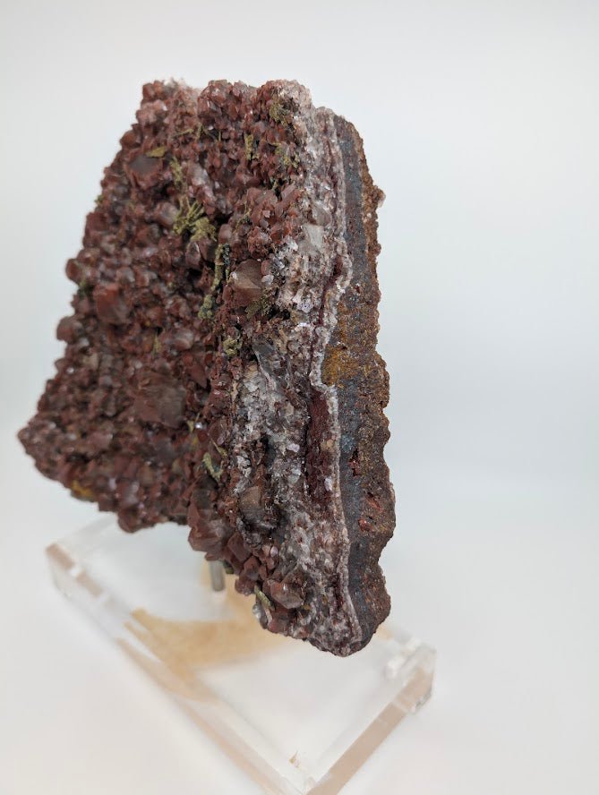 Large Museum-Quality Red Calcite with Pyrite 10 x 8in. 4.67kg- Daye Mine, Hubei Province, China