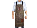 Leather Canvas Apron - Seaweed Green - Velora Luxury Fashion