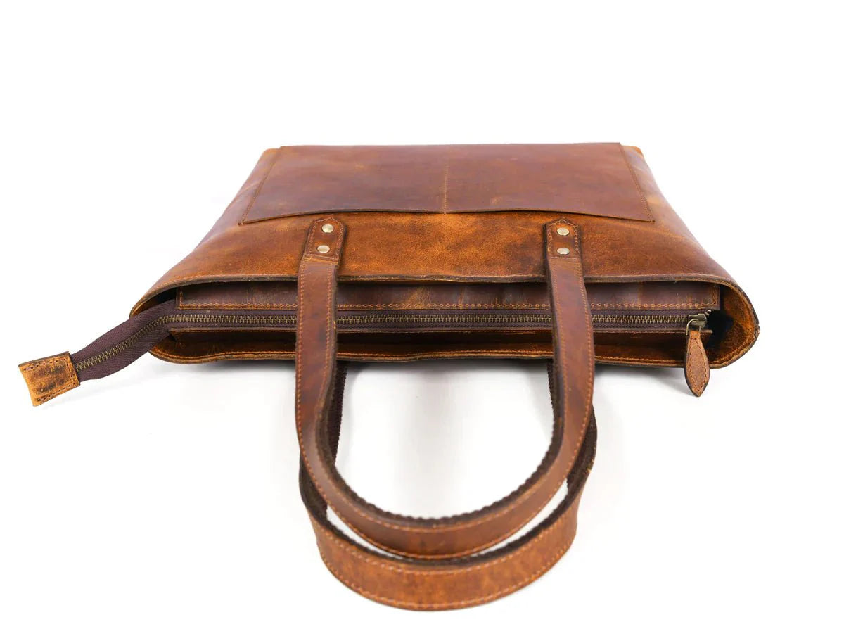 Leather Myra Tote Bag www.Shopthatapp.com
