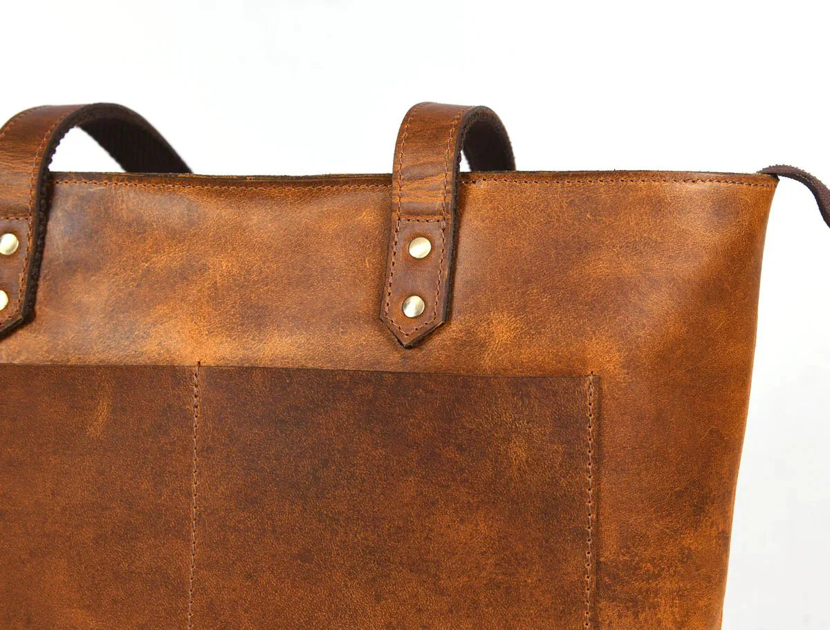 Leather Myra Tote Bag www.Shopthatapp.com