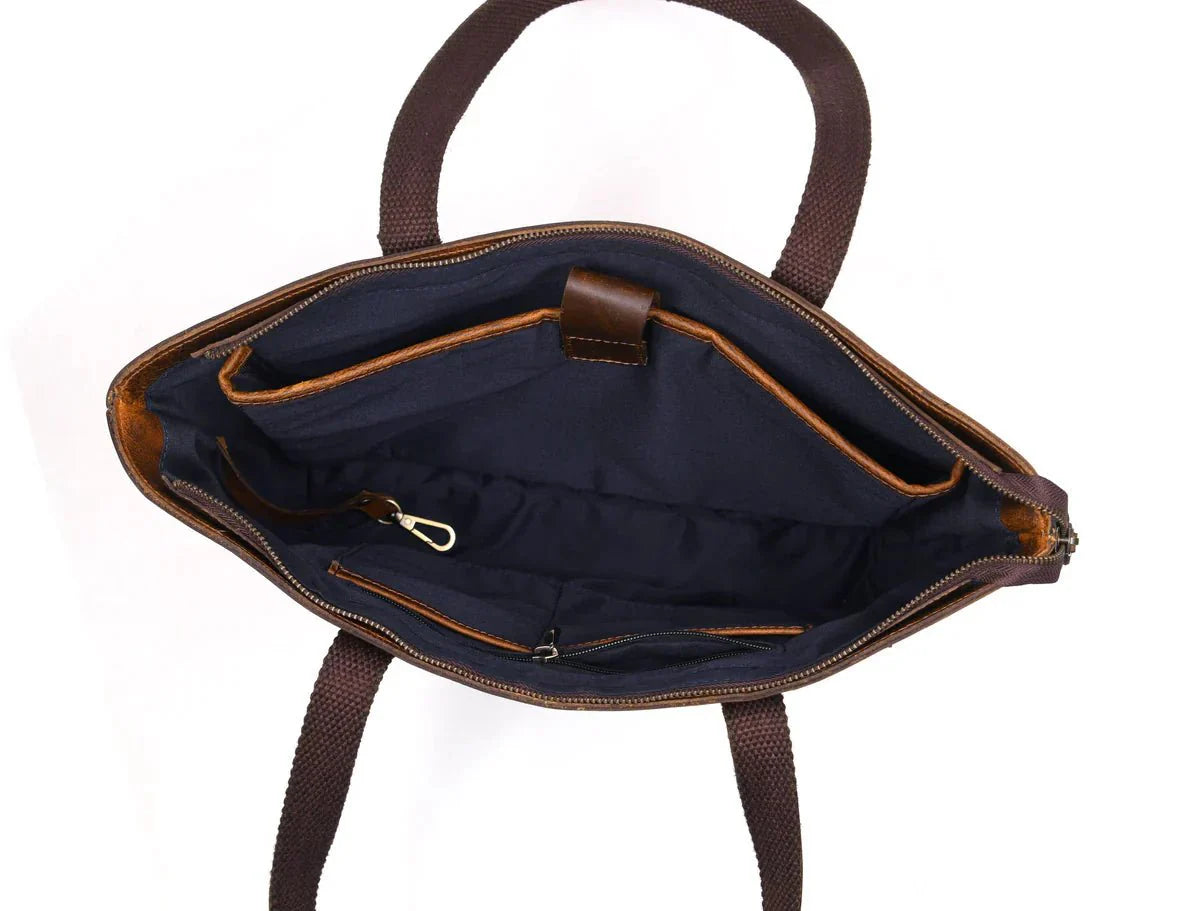 Leather Myra Tote Bag www.Shopthatapp.com