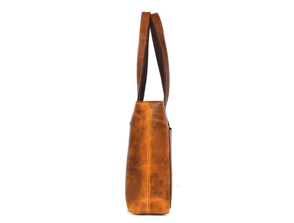 Leather Myra Tote Bag www.Shopthatapp.com