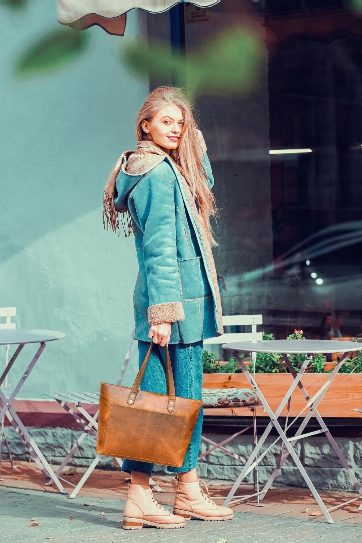 Leather Myra Tote Bag www.Shopthatapp.com