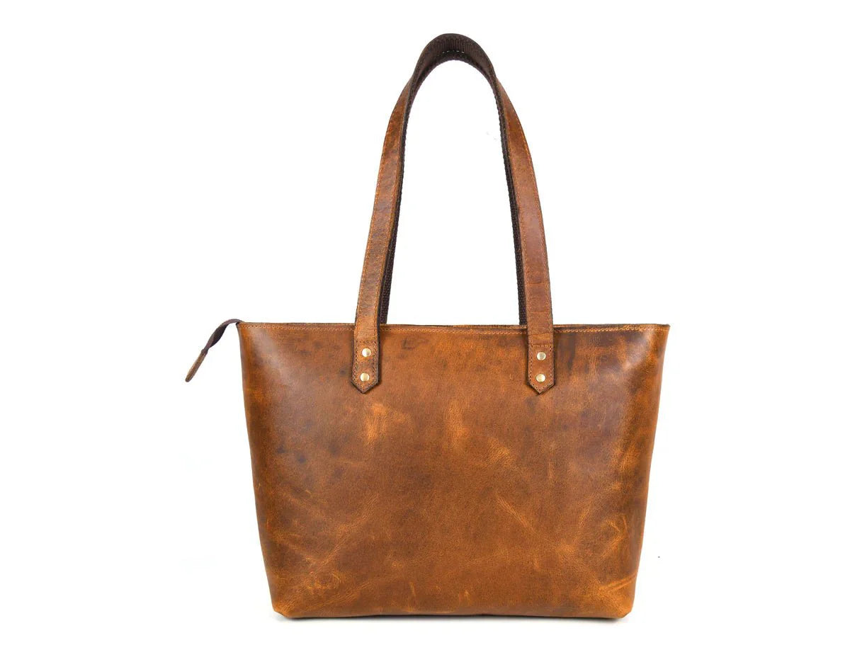Leather Myra Tote Bag www.Shopthatapp.com
