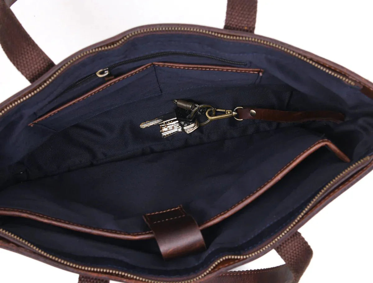 Leather Myra Tote Bag www.Shopthatapp.com
