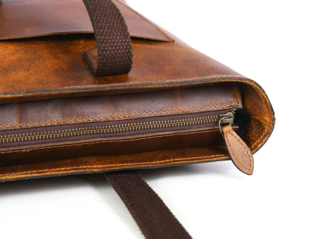 Leather Myra Tote Bag www.Shopthatapp.com