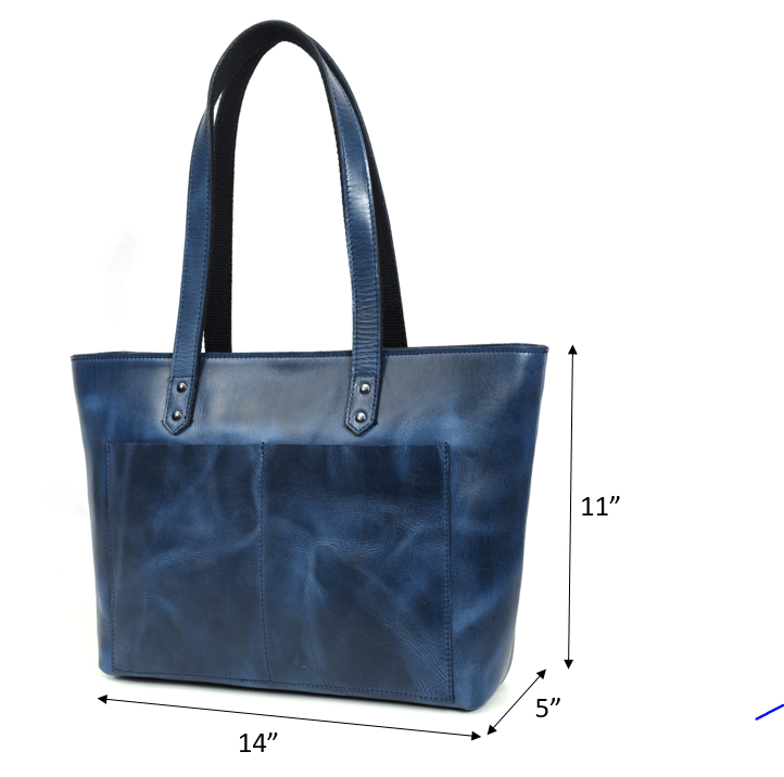 Leather Myra Tote Bag - Velora Luxury Fashion