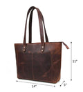 Leather Myra Tote Bag - Velora Luxury Fashion