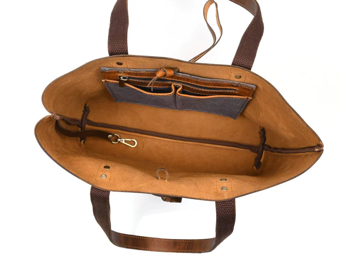 Leather Willow Tote www.Shopthatapp.com