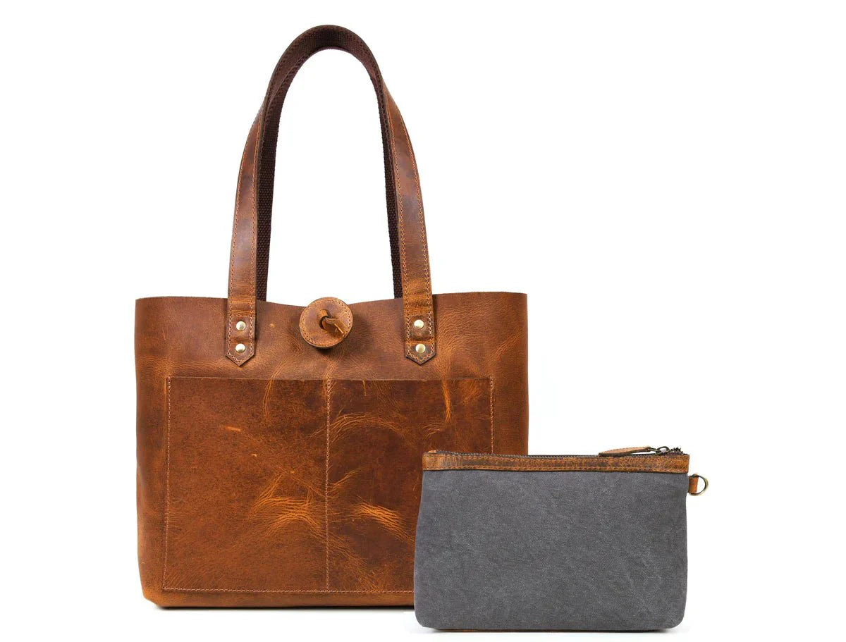 Leather Willow Tote www.Shopthatapp.com