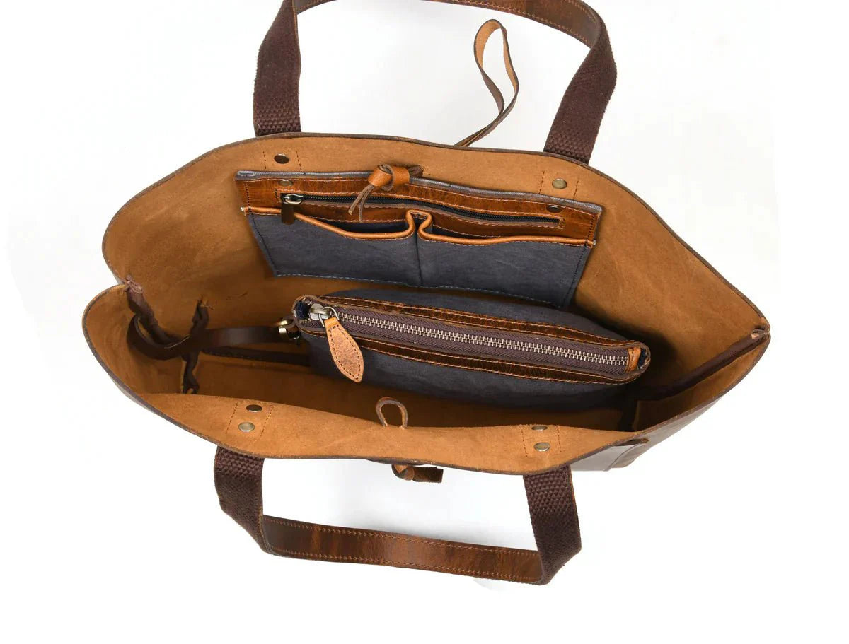 Leather Willow Tote www.Shopthatapp.com