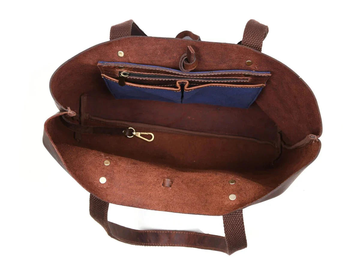 Leather Willow Tote www.Shopthatapp.com